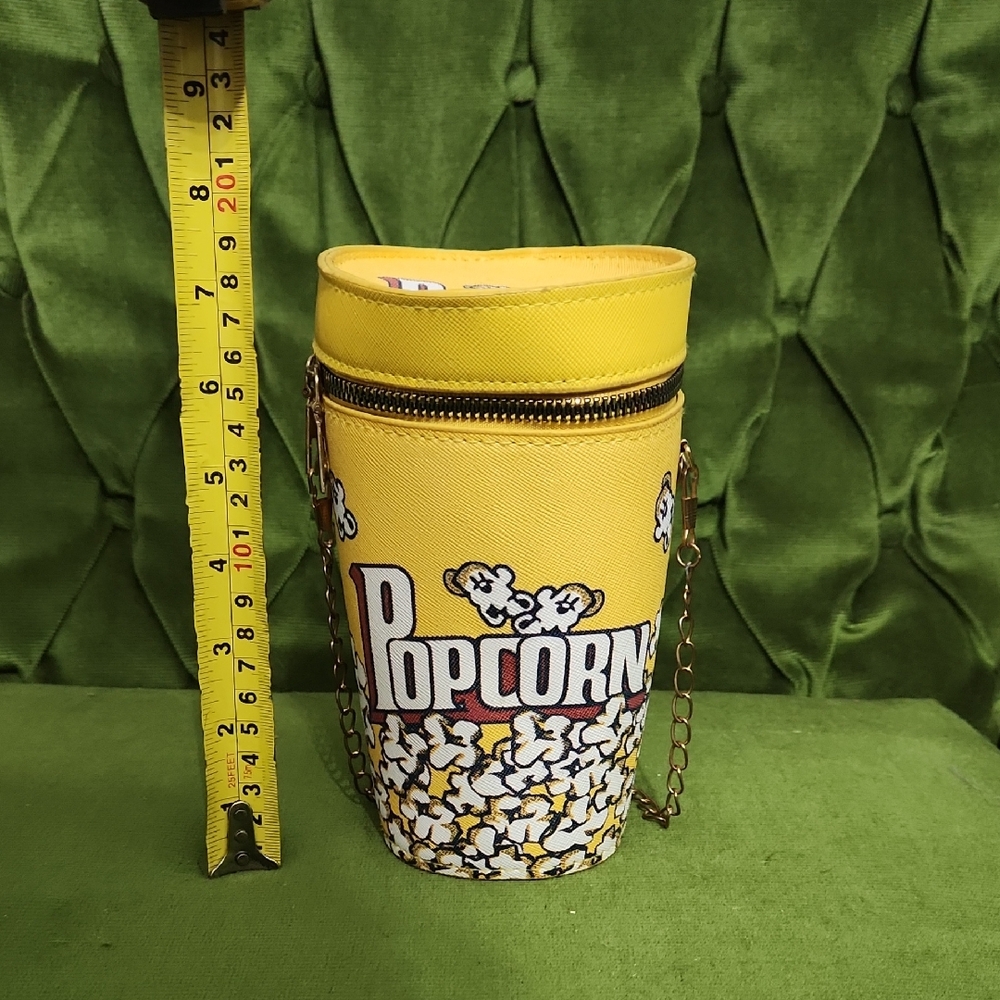 Vintage Yellow Popcorn Crossbody Bag